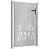 Vidaxl poort grasontwerp 100x125 cm cortenstaal