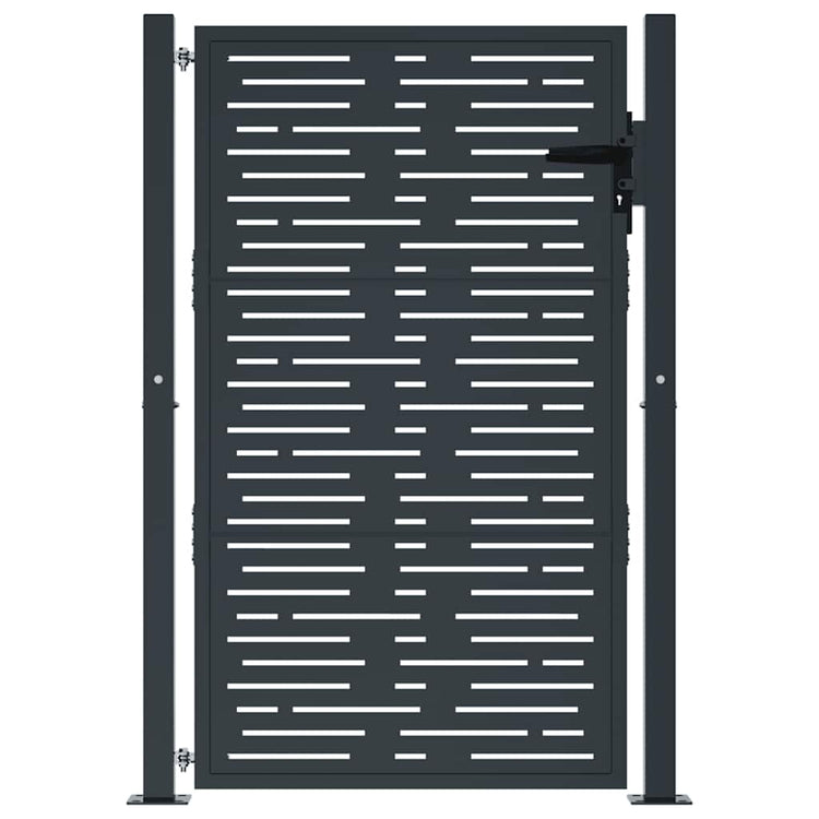 Vidaxl poort 100x150 cm met vierkant staal antracietkleurig