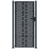 Vidaxl poort 100x175 cm met vierkant staal antracietkleurig