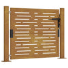 Vidaxl poort vierkant 100x100 cm cortenstaal