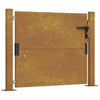 Vidaxl poort 100x75 cm cortenstaal
