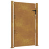 Vidaxl poort 100x125 cm cortenstaal