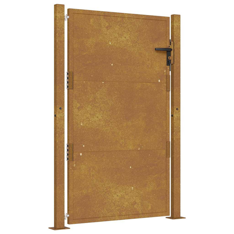 Vidaxl poort 100x125 cm cortenstaal