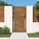 Vidaxl poort 100x200 cm cortenstaal