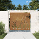 Vidaxl poort 85x100 cm grasontwerp cortenstaal