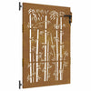 Vidaxl poort 85x125 cm bamboe-ontwerp cortenstaal