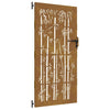 Vidaxl poort 85x200 cm bamboe-ontwerp cortenstaal