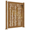 Vidaxl poort 100x125 cm bamboe-ontwerp cortenstaal