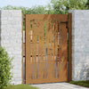 Vidaxl poort 100x125 cm bamboe-ontwerp cortenstaal