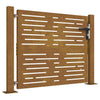 Vidaxl poort 100x75 cm vierkant cortenstaal