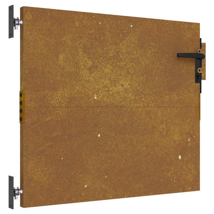 Vidaxl poort 85x100 cm cortenstaal