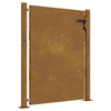 Vidaxl poort 100x125 cm cortenstaal
