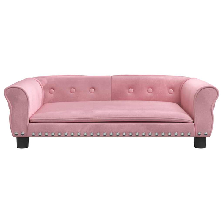 Vidaxl hondenmand 95x55x30 cm fluweel roze