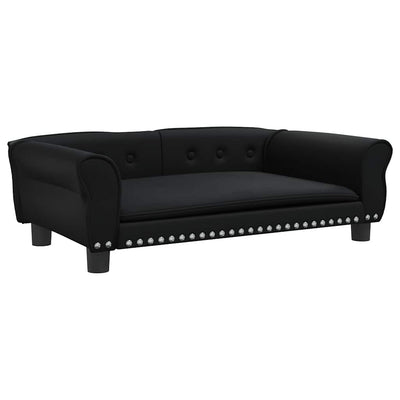 Vidaxl hondenmand 95x55x30 cm kunstleer zwart