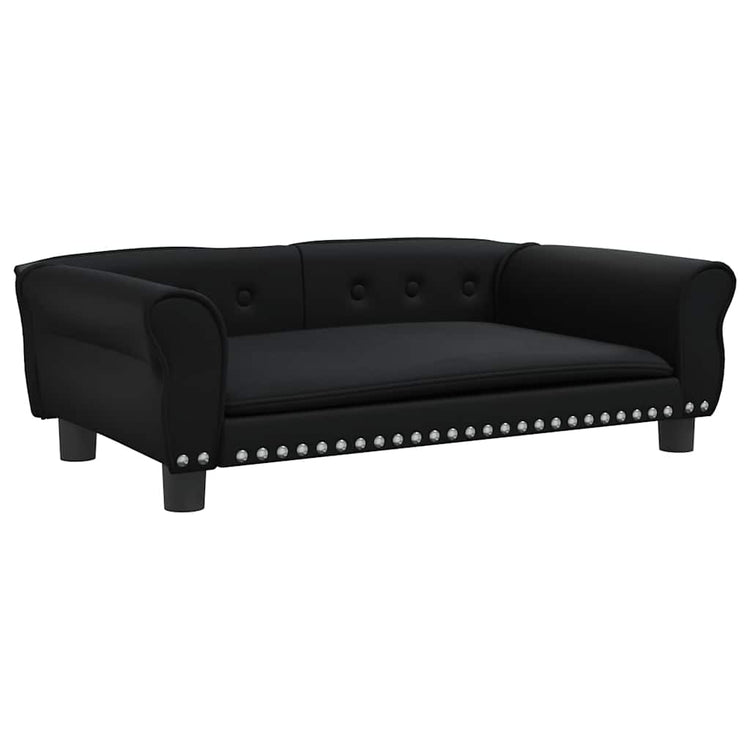 Vidaxl hondenmand 95x55x30 cm kunstleer zwart
