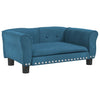 Vidaxl hondenmand 70x45x30 cm fluweel blauw
