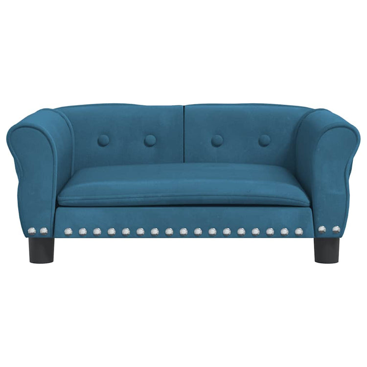 Vidaxl hondenmand 70x45x30 cm fluweel blauw