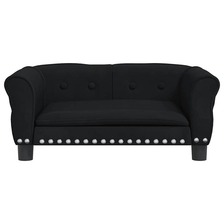 Vidaxl hondenmand 70x45x30 cm fluweel zwart