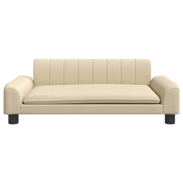 Vidaxl hondenmand 90x53x30 cm stof crèmekleurig