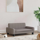 Vidaxl hondenmand 70x45x30 cm stof taupe - afbeelding 1