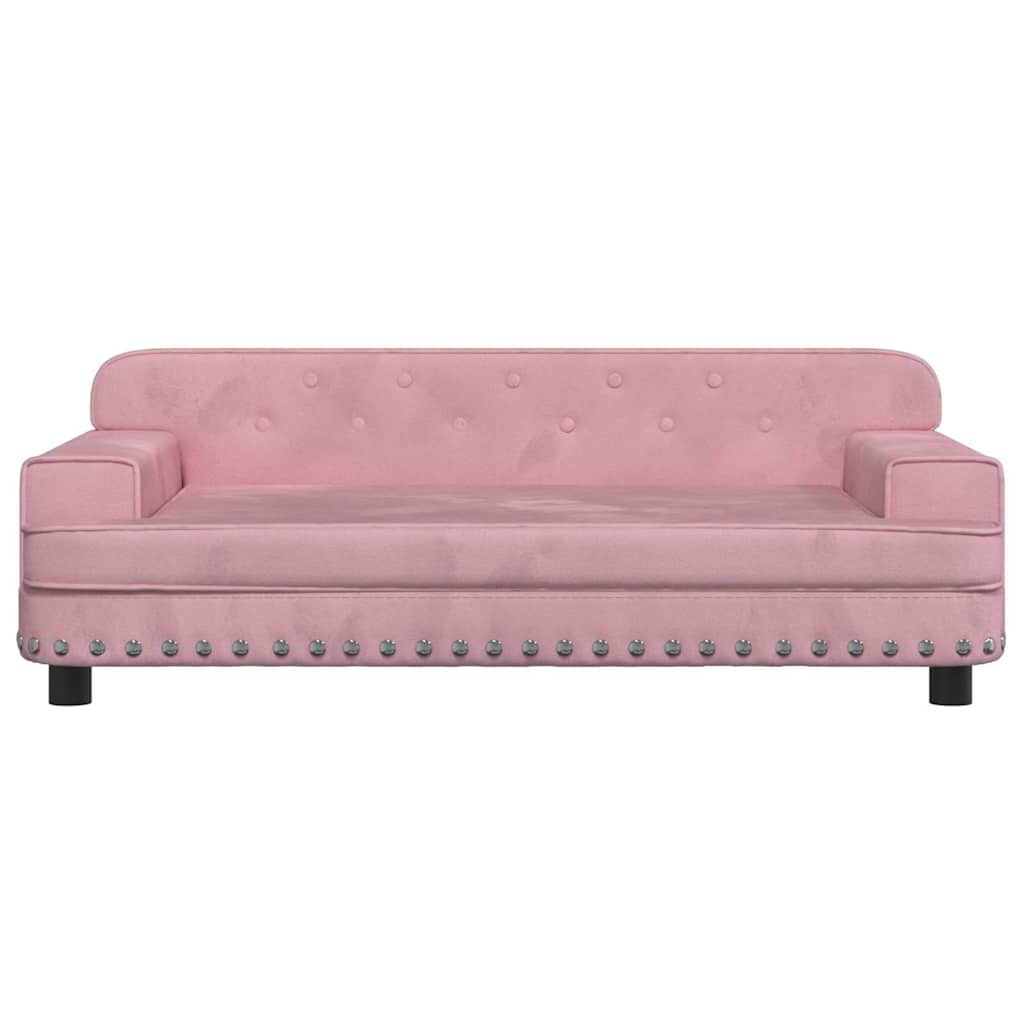 Vidaxl hondenmand 90x53x30 cm fluweel roze