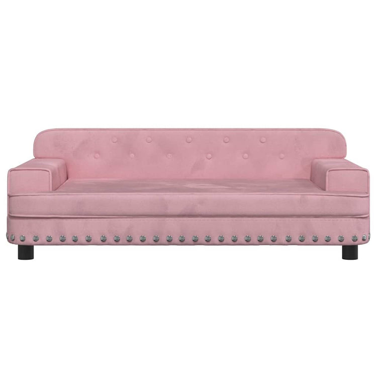 Vidaxl hondenmand 90x53x30 cm fluweel roze