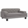 Vidaxl hondenmand 70x45x30 cm kunstleer grijs