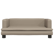 VidaXL Hondenmand 80x45x30 cm kunstleer cappuccinokleurig - afbeelding 3