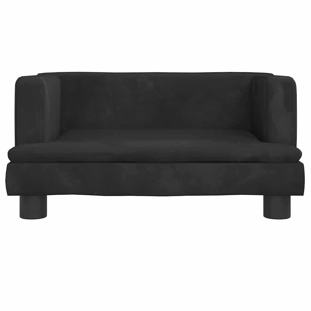 Vidaxl hondenmand 60x40x30 cm fluweel zwart
