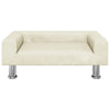 Vidaxl hondenmand 70x45x26,5 cm fluweel crèmekleurig