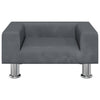 Vidaxl hondenmand 50x40x26,5 cm fluweel donkergrijs