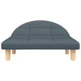 Vidaxl hondenmand 70x52x30 cm stof donkergrijs - afbeelding 3