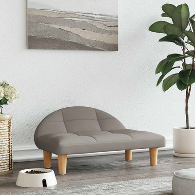 Vidaxl hondenmand 70x52x30 cm stof taupe