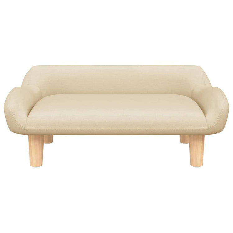 Vidaxl hondenmand 70x40x24 cm stof crèmekleurig