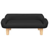 Vidaxl hondenmand 70x40x24 cm stof zwart