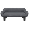 Vidaxl hondenmand 70x40x24 cm fluweel donkergrijs