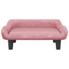 Vidaxl hondenmand 70x40x24 cm fluweel roze