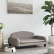 Vidaxl hondenmand 70x45x30 cm stof taupe