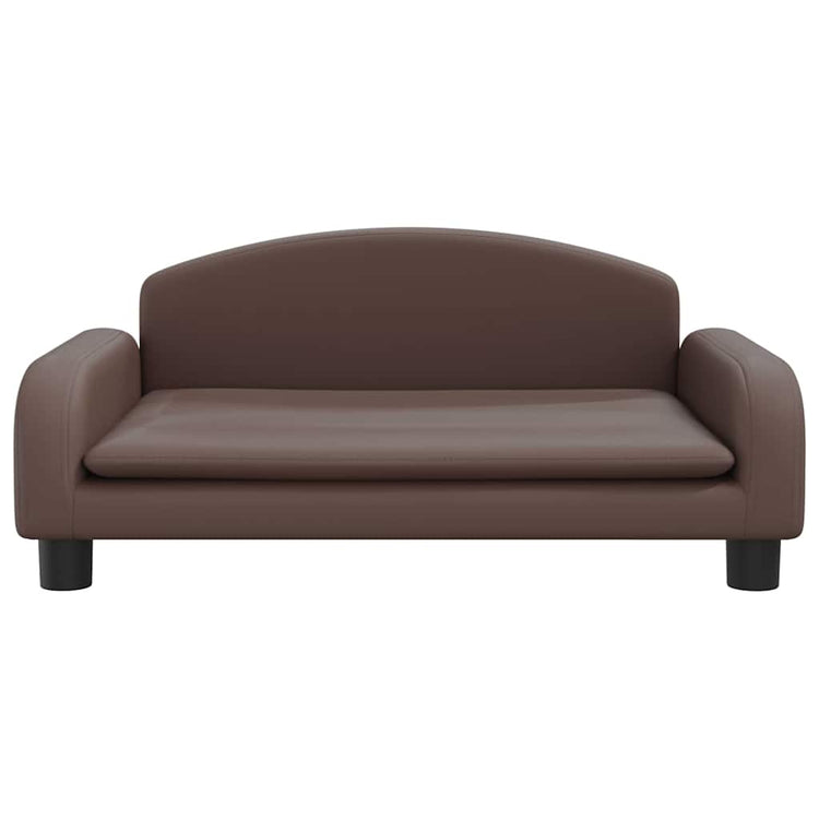 Vidaxl hondenmand 70x45x30 cm kunstleer bruin