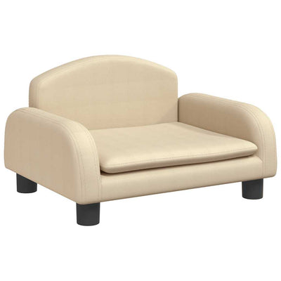 Vidaxl hondenmand 50x40x30 cm stof crèmekleurig