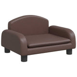Vidaxl hondenmand 50x40x30 cm kunstleer bruin - afbeelding 2