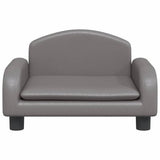 Vidaxl hondenmand 50x40x30 cm kunstleer grijs - afbeelding 3