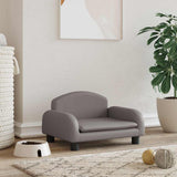 Vidaxl hondenmand 50x40x30 cm kunstleer grijs - afbeelding 1