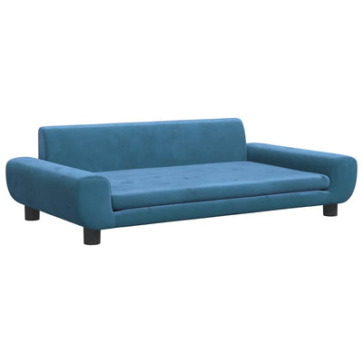 Vidaxl hondenmand 100x54x33 cm fluweel blauw