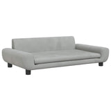 Vidaxl hondenmand 100x54x33 cm fluweel lichtgrijs - afbeelding 2
