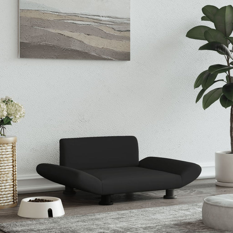 Vidaxl hondenmand 70x45x28 cm stof zwart