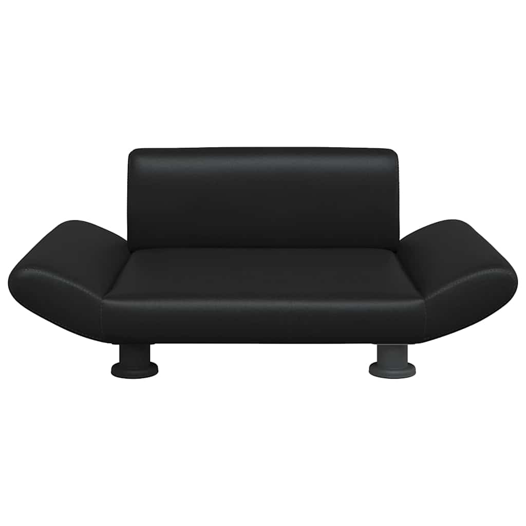 Vidaxl hondenmand 70x45x28 cm kunstleer zwart