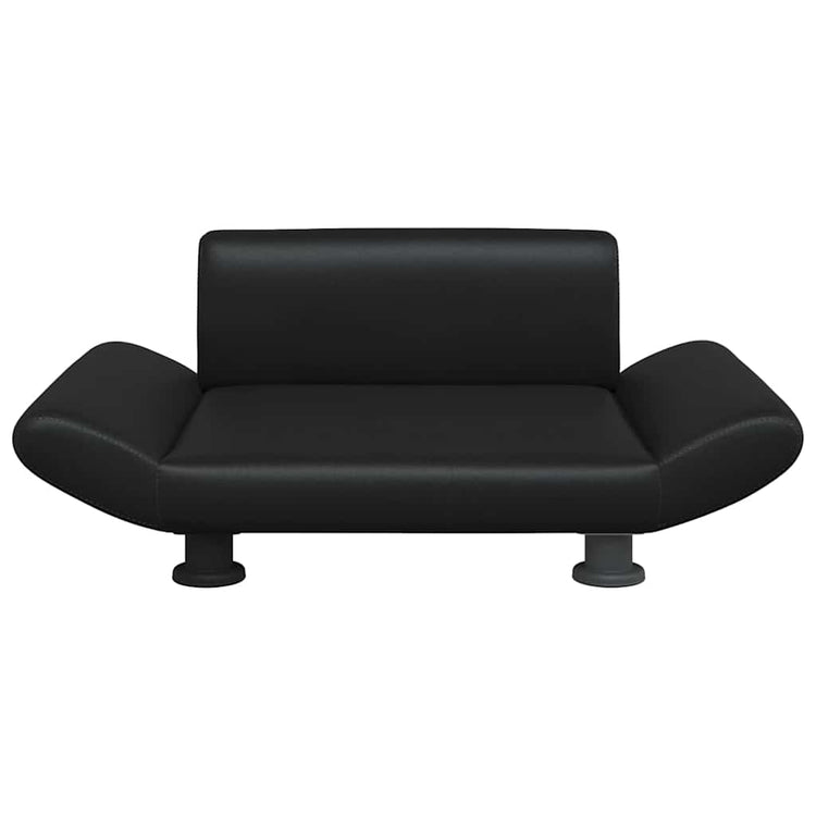 Vidaxl hondenmand 70x45x28 cm kunstleer zwart