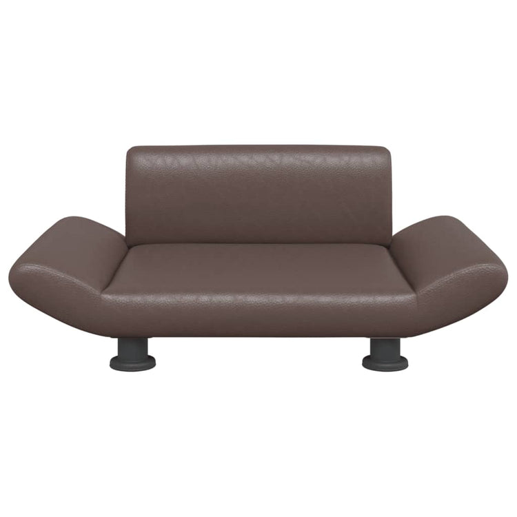Vidaxl hondenmand 70x45x28 cm kunstleer bruin