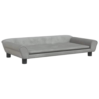 Vidaxl hondenmand 100x50x21 cm fluweel lichtgrijs